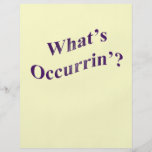 What's Occurrin'? Personalized Flyer