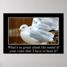 What's so great about what you have to say? (L) Posters