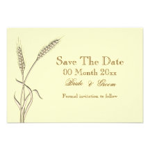 Wheat country save the date #2 invites