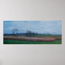 Wheat field print