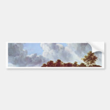 Wheat Fields By Ruisdael Jacob Isaaksz. Van Bumper Sticker