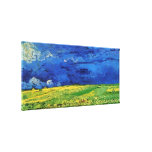 Wheat Fields Under Clouded Sky Van Gogh canvas prints