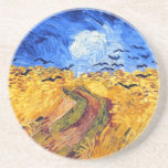 Wheatfield with Crows, Van Gogh Drink Coaster