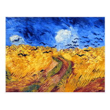 Wheatfield with Crows, Van Gogh Postcards