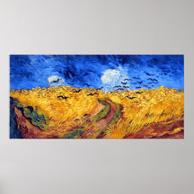 Wheatfield with Crows, Van Gogh Poster