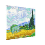 Wheatfield with Cypresses, Vincent Van Gogh Gallery Wrapped Canvas