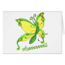 Wheeeee! I'm a Butterfly!! Greeting Card