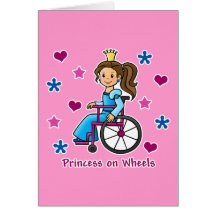 Wheelchair Princess Cards