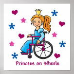 Wheelchair Princess Print