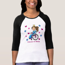 Wheelchair Princess T-shirts
