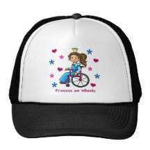 Wheelchair Princess Trucker Hats