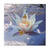When a little baby goes to sleep ceramic tile