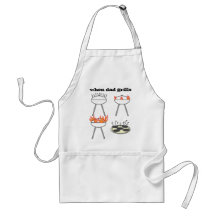When Dad Grills It's a Fire Barbecue King? Apron