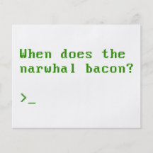 When Does the Narwhal Bacon VGA Reddit Question Custom Flyer