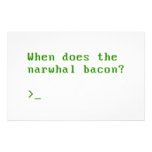 When Does the Narwhal Bacon VGA Reddit Question Personalized Stationery