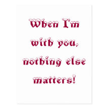 when i'm with you... post card