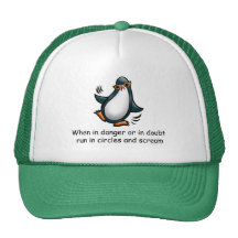 When in danger or in doubt trucker hat