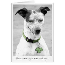 When Irish eyes are smiling... Card