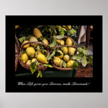 When Life Gives You Lemons Kitchen Poster
