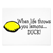 When Life Throws You Lemons Duck Lemon Invitation