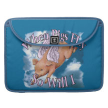 When Pigs Fly Rickshaw Flap Sleeve Sleeves For MacBook Pro