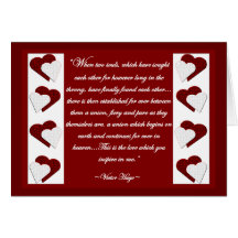 When Two Souls... Victor Hugo Quote Greeting Card