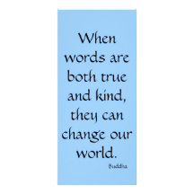 When words are both true...Rack Card