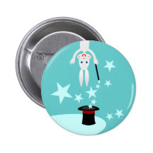 Where's the magician?! pinback button