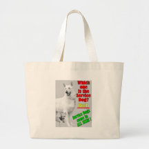 Which One Is The Service Dog? Tote Bags