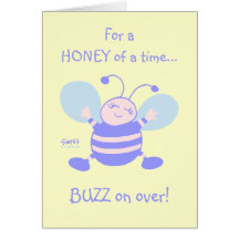 Whimsical Baby's First Birthday Party Invitation Greeting Cards