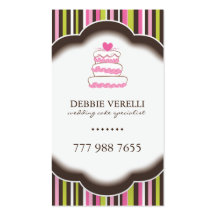 Whimsical Bakery Business Cards