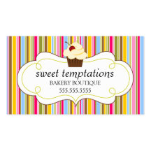 Whimsical Bakery Business Cards