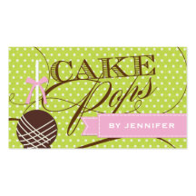 Whimsical Cake Pop Business Card