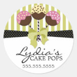 Whimsical Cake Pops Bakery Stickers
