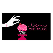 Whimsical Cupcake Bakery Business Cards