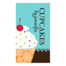 Whimsical Cupcake Business Cards