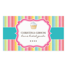 Whimsical Cupcake Business Cards