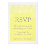 Whimsical Daisies RSVP Card Invitation