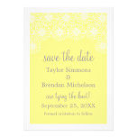 Whimsical Daisies Save the Date Invite, Yellow