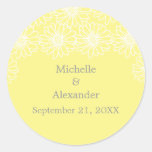 Whimsical Daisies Wedding Stickers
