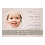 Whimsical dance recital girl's photo invitation invitations