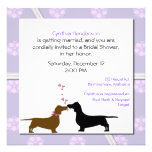 Whimsical Dogs Bridal Shower Invitation