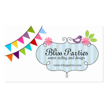 Whimsical Event Styling and Design Business Cards
