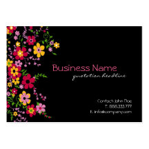 Whimsical Floral Business Cards