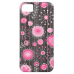 Whimsical Flowers in Pink iPhone 5 Case