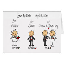 Whimsical Fun Save the Date! Greeting Cards