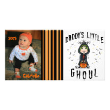 Whimsical Halloween Custom Photo Card