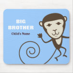 Whimsical Monkey Big Brother Mousemat