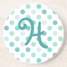 Whimsical Monogram stone Coaster