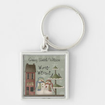 Whimsical Snowman Key Chains